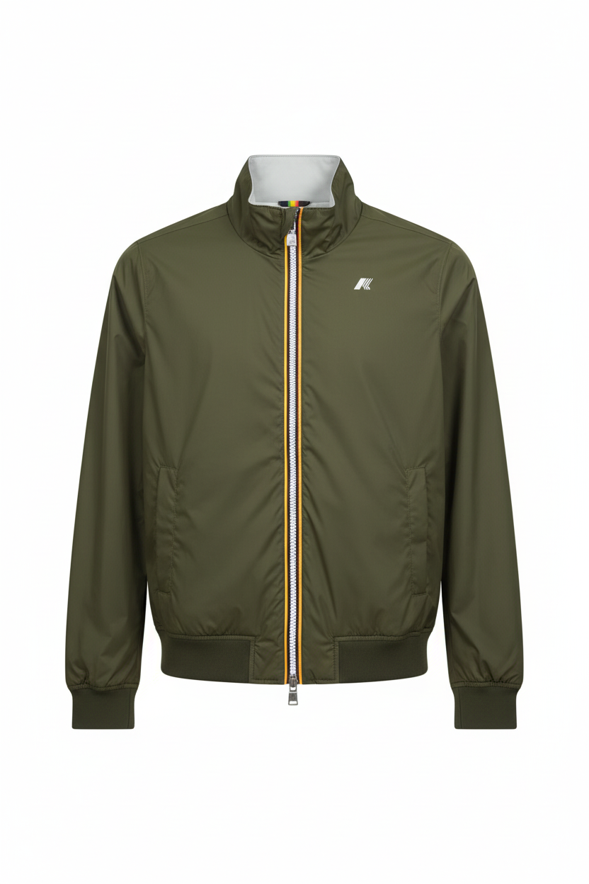 K-Way Arsene Eco Plus Double Verde – vista frontale