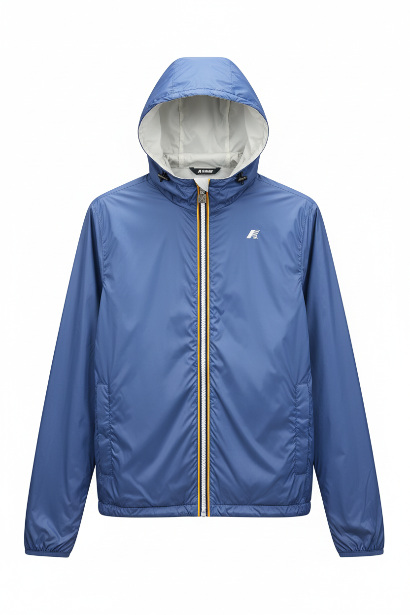 K-Way Jack Stretch Nylon Jersey Blu – vista frontale