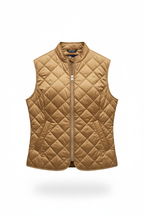 Husky Hailey C481 Bone Brown - gilet trapuntato donna