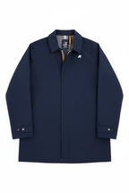 K-Way Benny Bonded Jersey Cappotto Uomo Blue Depth - vista frontale