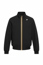K-Way Arsene Bonded Jersey Giacca Uomo Black Pure - vista frontale