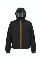 K-Way Jacko Bonded Jersey Giacca Uomo Black Pure - vista frontale