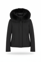 RefrigiWear Short Lady Tech Jacket W30200 - giacca donna nera con pelliccia