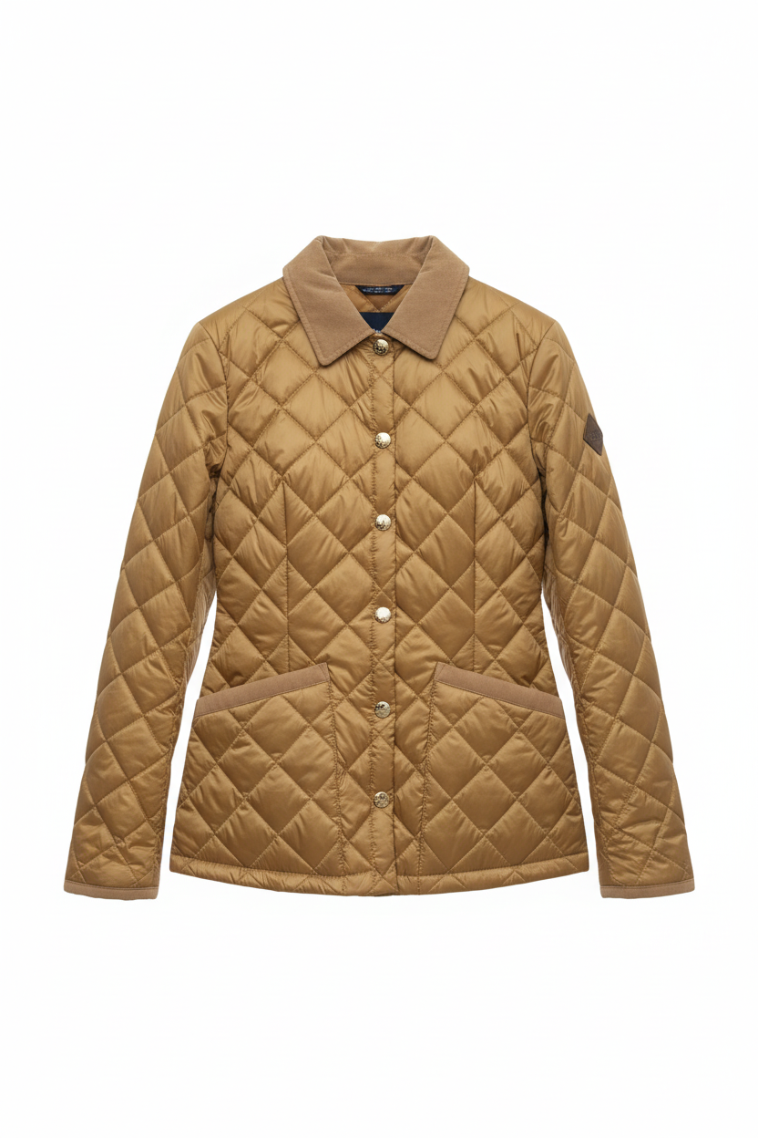 Husky Elisabeth C481 Bone Brown - giacca trapuntata donna