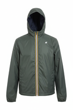 K-Way Jake Plus.2 Double reversibile verde militare blu navy