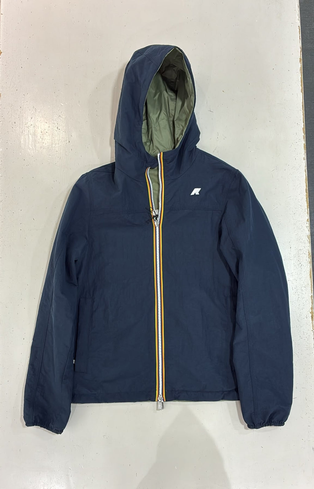 K-Way Jake Cotton Double foto reale blu navy