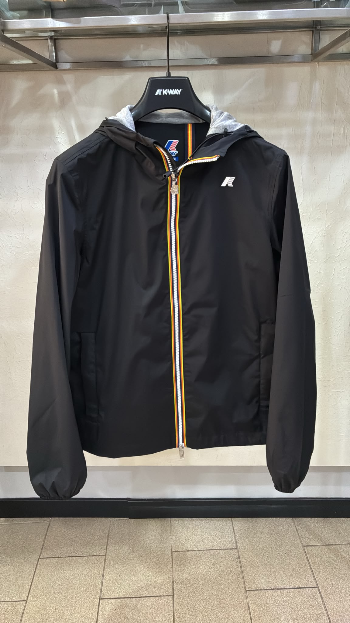 K-Way Jack Stretch Nylon Jersey – Nero